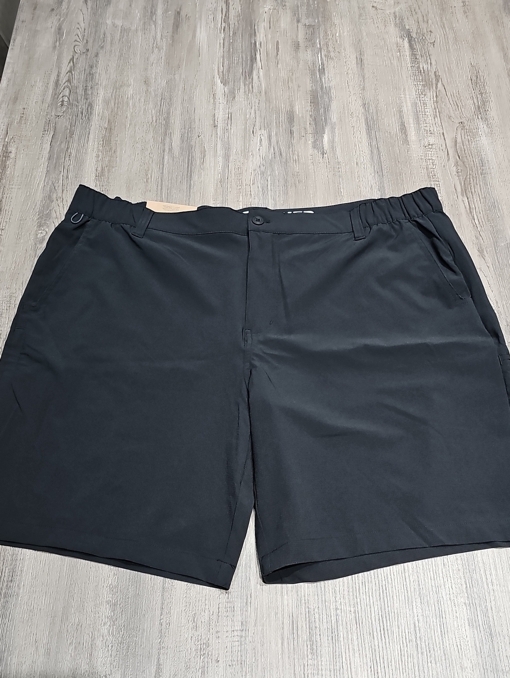 Eddie Bauer Black Men's Flat Front Performance Shorts